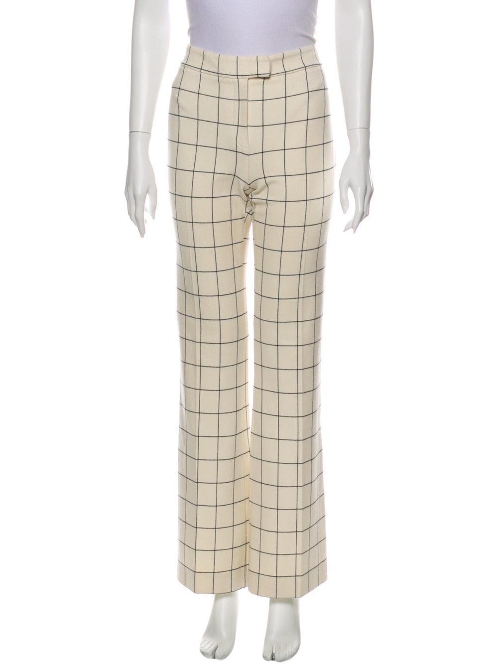 Derek Lam 10 Crosby Plaid Wide-Leg Pants